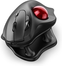 Nulea M511 Wireless Trackball Mouse Ergonomic Bluetooth Rechargeable Tilt Stand