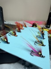 Hand Tied Salmon Flies Size 10