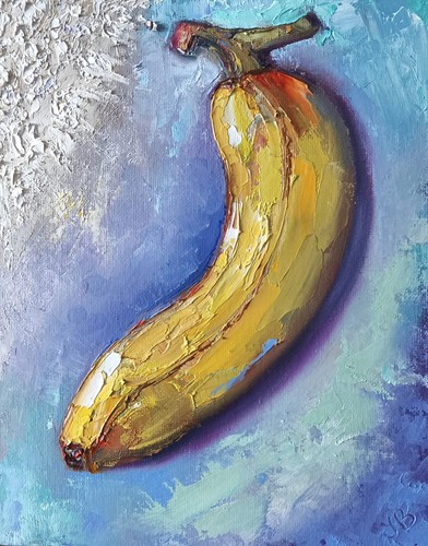 Original oil painting banana - original,