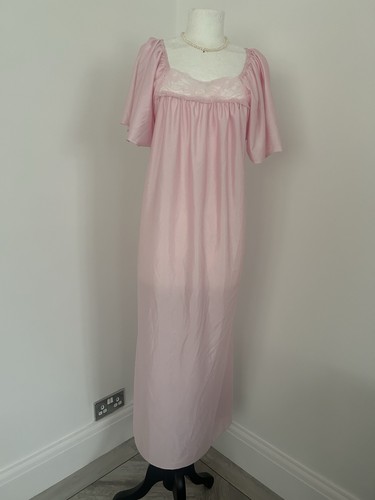 Ladies pink long nightie - ladies,