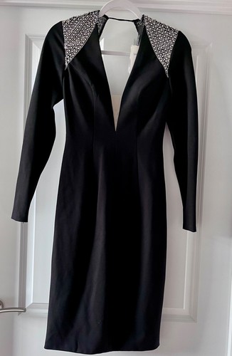 Sherri hill black crystal long - sherri,