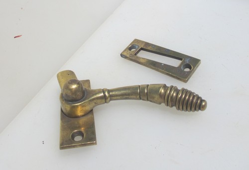 Victorian brass sash window - brass,