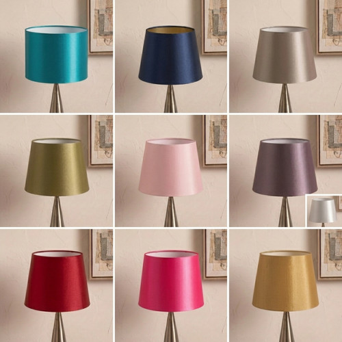Empire silk drum lampshade - silk,