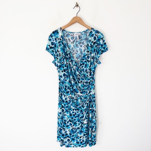 Joseph ribkoff blue leopard - blue,