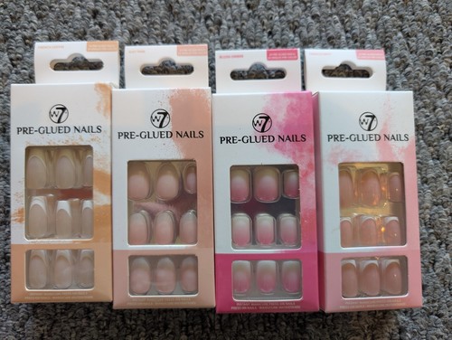 Pre glued nails set 4 - glued,