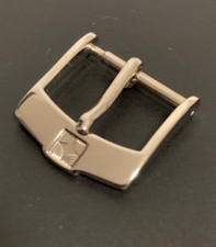 ZENITH 14mm Fibbia Buckle  Stainless Steel Acciaio Inox Silver Color