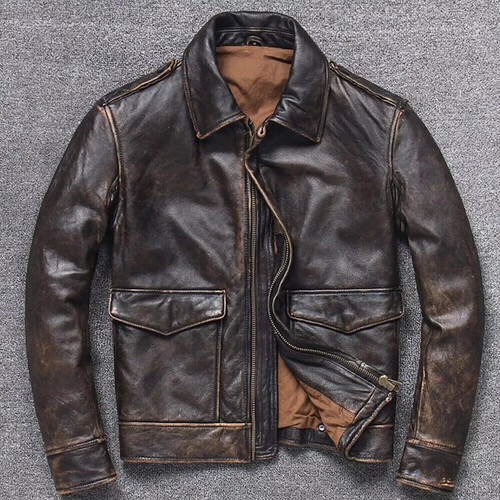 Mens vintage bomber air - a2,