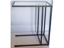 IKEA Vittsjo black glass metal