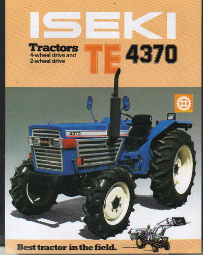 Iseki 4370 tractor - "te, 4370"