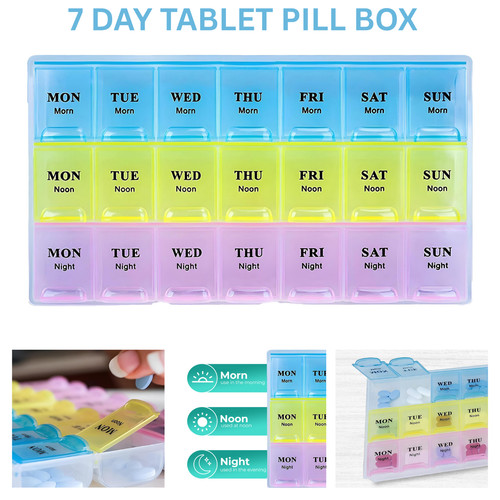 Slot weekly daily pill box - slot,