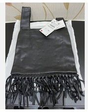 ZARA LEATHER HANDBAG WITH