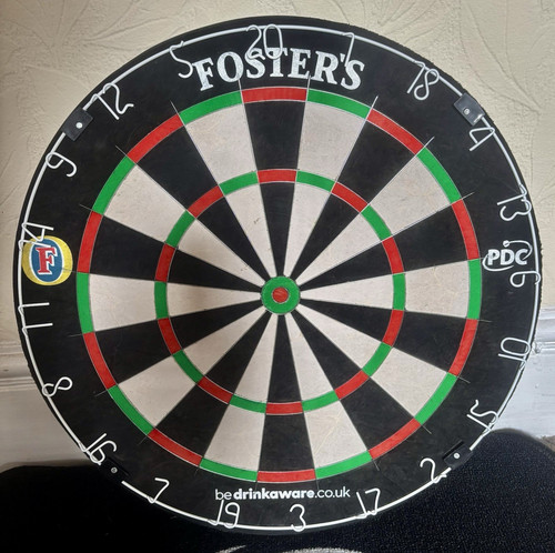 Fosters pdc dartboard - fosters, x