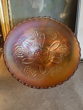 Carnival Glass Bowl Marigold