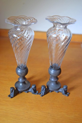 Pair antique egyptian - pair,