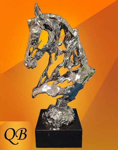 Art deco bronze horse head - deco,