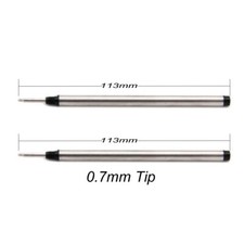 113mmx6mm 0.7mm Tip Rollerball Pen Refills for Mont Blanc 105159 M401 M506