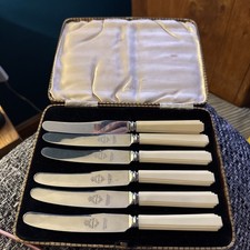 Cutlery Set Of 6 Faux Bone Handles In Presentation Box