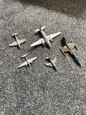 Joblot Vintage Dinky Lintoy Metal Military Planes Diecast