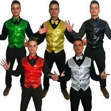 Sequin Waistcoat & Bow Tie