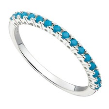 Turquoise Crystal Sterling