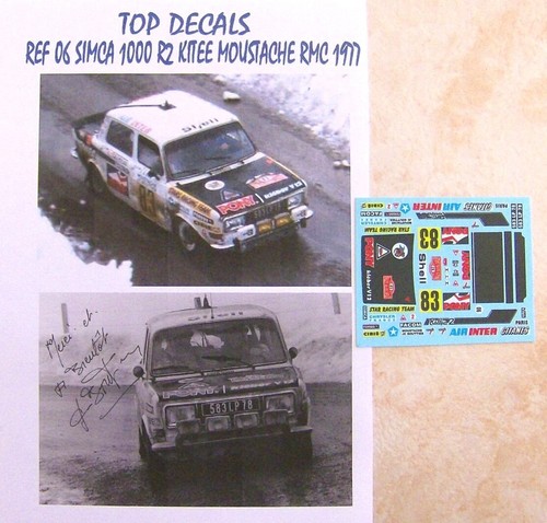 Simca 1000 rallye kitee - 1000,