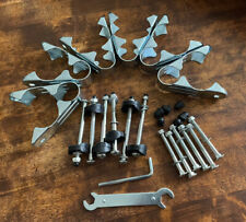 10’ Plum Trampoline Spares, Enclosures Pole Base Clamps With Bolts/Nuts Etc