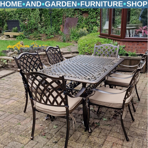 7pcs cast aluminium garden - aluminium,