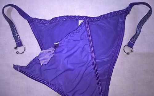 Sexy purple slippery satin - sexy,
