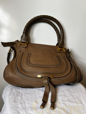 Chloe - Marcie - Double Carry Bag - Medium - Nut - Made in Italy | With Tags