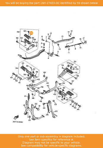 Yamaha cover rear footrest - yamaha, cover,