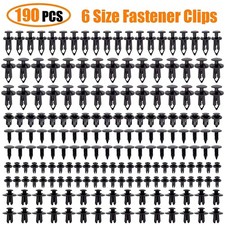190PCS Car Body Plastic Auto Fasteners Push Trim Clips Pin Rivet Bumper Kits UK