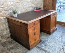 Light Oak Partners Desk with