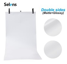 2pcs 100x200cm Photo Backdrop White Matte PVC Background Studio Photography