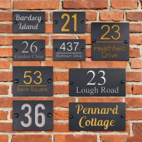 House number sign deep - house,