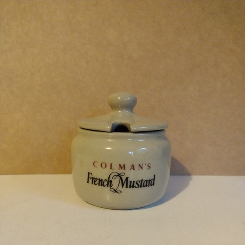 Vintage colmans mustard pot - colmans,