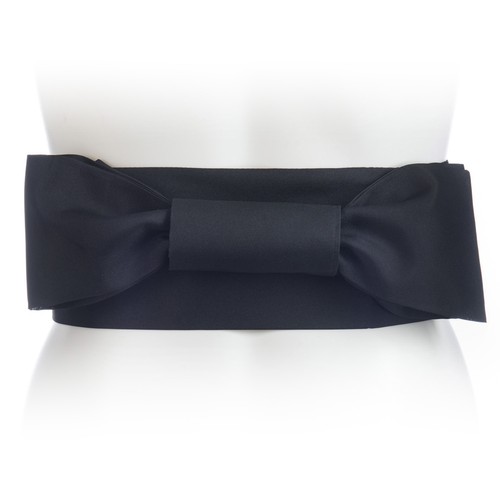 Black japanese obi kimono - black,