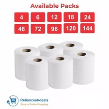 White Centrefeed Rolls 2ply