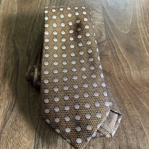 Hermes polka dot tie brown - hermes,