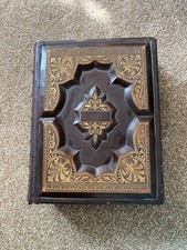 Antique Family Illustrated Holy Bible Large Leather Bound Heavy Circa 1800’s