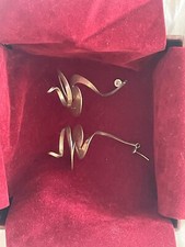 1980s georg jensen Vivianna Torun Sterling Silver Rare Earrings