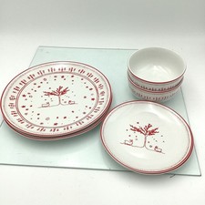 Porcelain Dining Set Red