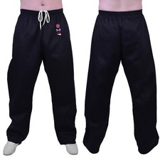 MAR | White/Black Karate Trousers Unisex - Adult Sizes