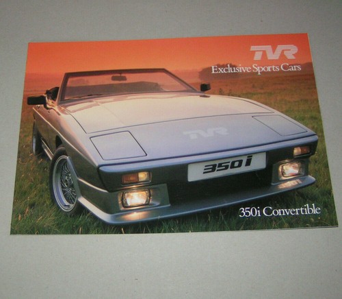 Brochure booklet tvr 350i - brochure,