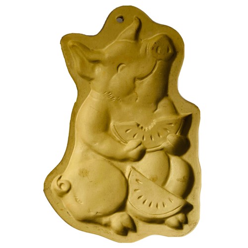 Vintage brown bag cookie mold - brown,