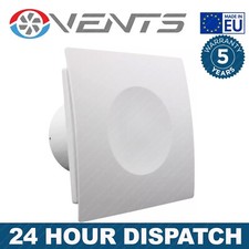 QuietLine 4" Humidity Timer Extractor Fan Silent Bathroom Ventilator w/ Humidist