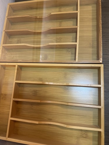 Bamboo utensil organizer - bamboo,