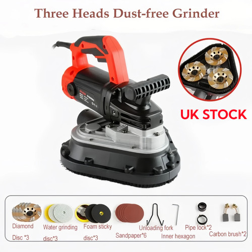 Heads dustless grinding - 3-heads,