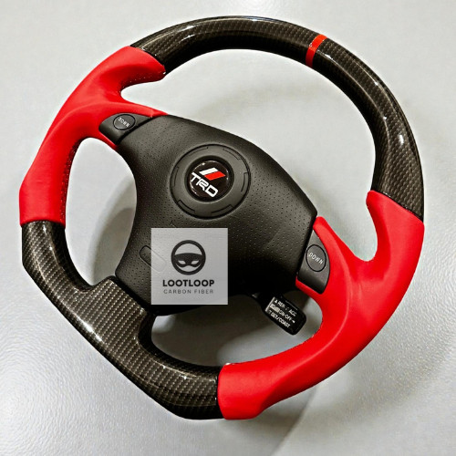 Trd carbon fiber steering - carbon,