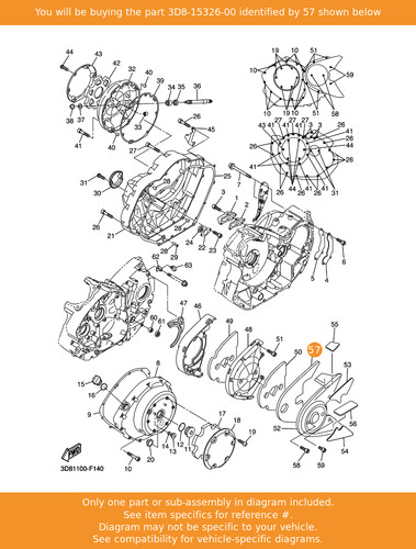 Yamaha damper 3d8 15326 - yamaha, 2,
