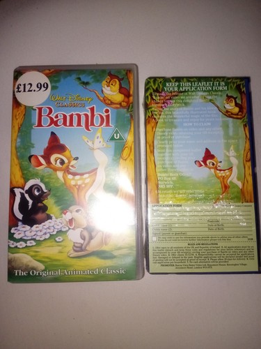 New sealed disney - sealed, vhs